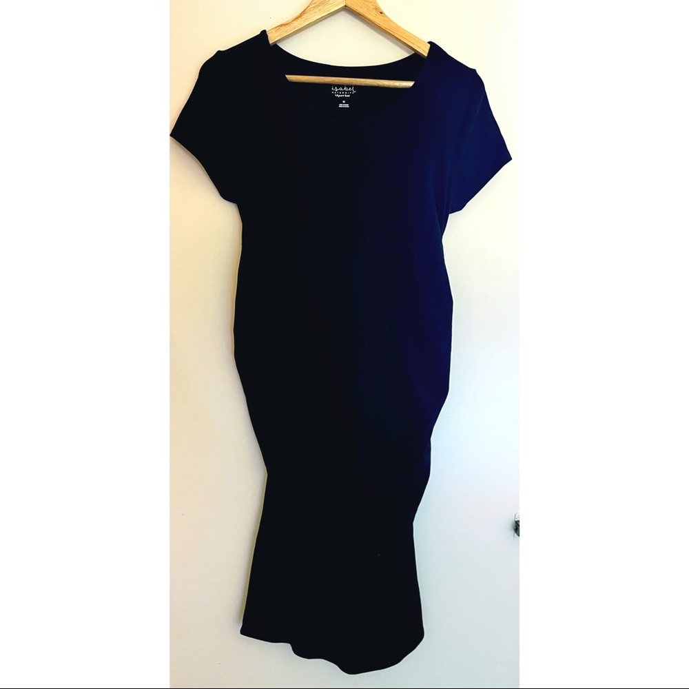 Cap sleeve maternity dress